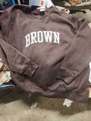 Vintage 90s Brown University Sweatshirt Vantage Apparel Embroidered Block Letter