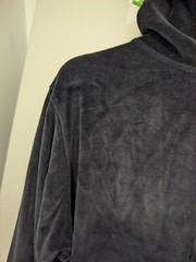 Elwood Sweatshirt Mens S Blue Hoodie Pullover Velour Microfiber Relax Oversize