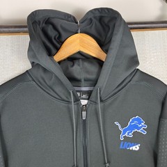 NIKE x LIONS Mens Size 3XL On-Field Therma-Fit Hoodie Full Zip Sweatshirt XXXL