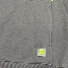 John Deere Hoodie Men Small Black Kangaroo Pocket Hooded Sweatshirt Pullover NWT