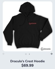 Castlevania official hoodie Komani Dracula’s crest USA seller