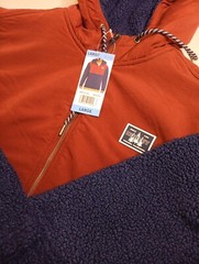 HURLEY Men’s Sherpa Anorak Half Zip Pullover Hoodie, Size Large, Obsidian NWT