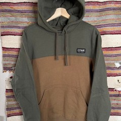 O’Neill two tone (Khaki and Brown) Color Block Hoodie