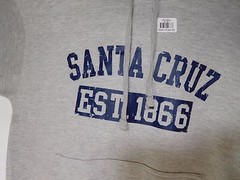 City Location Pullover Hoodie Santa Cruz EST. 1866 GREY, NAVY, PINK S,M,L,XL, 2X