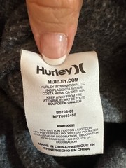 Hurley Men’s Medium Pullover Hoodie Red and Dark Gray