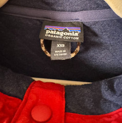 Patagonia Worn Wear M’s XXS Navy Organic Cotton Quilt Snap-T Pullover 25282 FA17