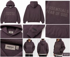 Fear of God Essentials Men’s Hoodie Plum – Size Large