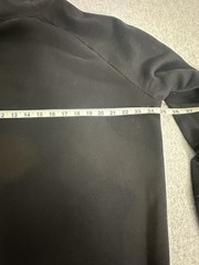 H&M Men’s Black & White Cloud Graphic Sweatshirt Hoodie Funnel Neck Sz Large