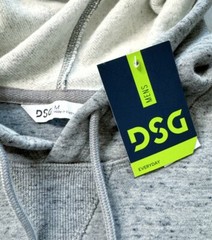 DSG Men’s Fleece Hoodie Size Medium Grey NEW
