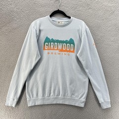 Farm Fresh Girdwood Brewing Sweatshirt Men Small Grey Organic Cotton Sustainable