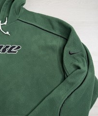 Vtg Nike Pullover Hoodie Sherpa Fleece Green Travis Scott 90s Y2K Mens M RARE
