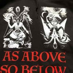 Baphomet Hoodie Bow to None S to XL Sizes As Above So Below Solve Et Coagula