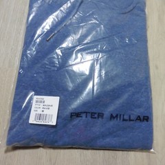 PETER MILLAR Mens M MEDIUM HOODIE LAVA WASH RAVINE BLUE PULLOVER SWEATSHIRT