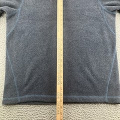 Eddie Bauer Sweatshirt Mens Medium Blue Fleece Hiking Camping Outdoors Logo