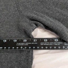 Quiksilver Gray Thermal Waffle Knit Pullover Hoodie