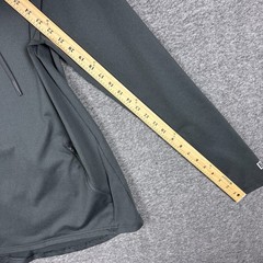 Barbell Apparel Hoodie Men Medium Gray Pullover Zip Pockets Athletic Workout Gym
