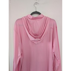 Johnnie-O Mens Performance Golf Hybrid Hoodie 1/4 Zip Pink Striped Cabo XL New