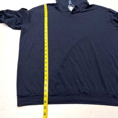 Coastal Crew Deckhand Hoodie Mens XXL Blue Rayon Bamboo Lightweight Nantucket