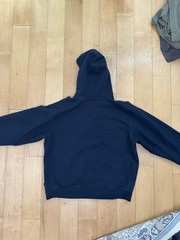 Supreme Navy Big S Embroidered Zip Up Hoodie Size Large
