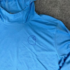 Carhartt Force Sun Defender Lightweight Hoodie – Blue Long Sleeve Men’s L