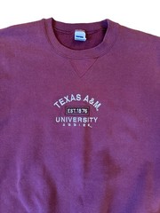90s Russell Athletic Texas A&M University Aggies burgundy crewneck sweatshirt