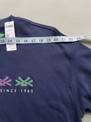 New, Nice! Benetton We Are Colors Crewneck Puff Ink Sweatshirt Size M
