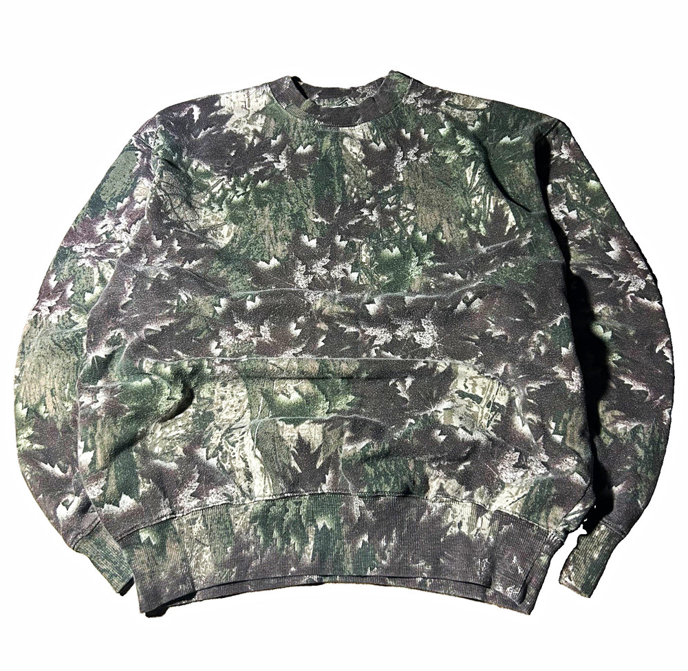 Bear River Men’s XL Multicolor Camo Pullover Sweatshirt Crewneck Fleece