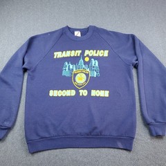 vintage nypd jerzees sweatshirt Size Large Transit Police Second To None USA