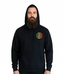 THIGHBRUSH® BEARD RIDING COMPANY – “420” Unisex Hooded Sweatshirt – Black
