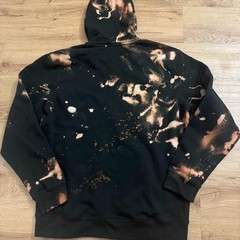 Morgan Wallen I’m The Problem Tour 2025 Hoodie Black Bleach Tie Dye Fire Large