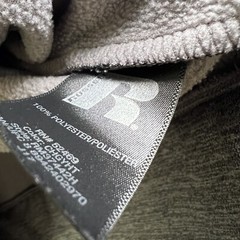 Russell Athletic Tech Fleece Hoodie Sweatshirt Men Size Medium Gray Heather Pink
