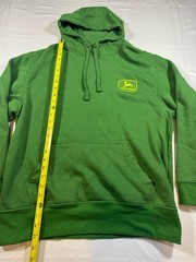 John Deere Green Men’s Long Sleeve Green Pullover Hoodie, Size Medium