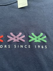 New, Nice! Benetton We Are Colors Crewneck Puff Ink Sweatshirt Size M