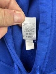 Under Armour Hooded Sweatshirt Blue Size XL Tags 100% Polyester Blend READ