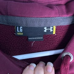 Under Armour Salisbury University Sea Gulls Maroon Hoodie Mens Large Loose Fit