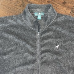 Big Dogs Sweatshirt Mens 4X Gray Fleece Polar Dogs Full Zip