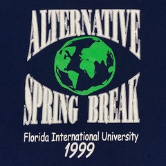 VINTAGE FIU Alternative Spring Break 1999 Sweatshirt Adult L Blue University 90s