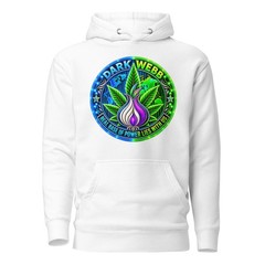 Dark Webb White Unisex Hoodie–Streetwear Jumper – Sizes S, M,L,XL,2XL,3XL