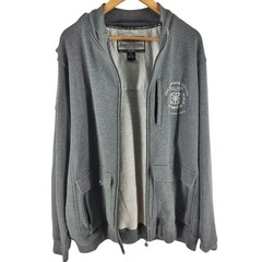 Seventh Letter Will Rise Dynasty Full Zip Sweatshirt Mens 2XL Gray Streetwear