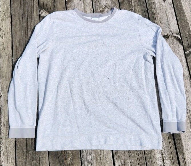 Nike Yoga Therma-FIT Mens Large Grey Heathered Crewneck Sweatshirt