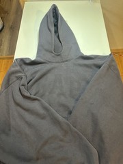 Size L – Yeezy Gap Balenciaga Dove Hoodie Washed Black Oversized Authentic