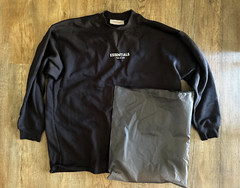 Essentials Fear of God Relaxed Crew Neck (Iron/Dark, Medium)