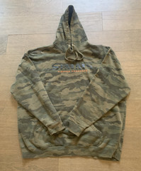 Simms Fishing Products Hoodie Men’s 3XL Camo Pullover Logo Outdoor Sweatshirt