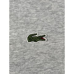 Lacoste Live Sweatshirt Mens 7 Gray Cotton Crew Neck logo Long Sleeve Pullover