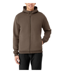Kirkland Signature Men’s Full Zip Hoodie Regular Fit Brown Size L
