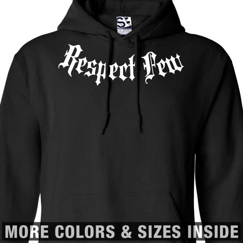Respect Few Addict HOODIE | Hooded Fear None RFFN Sweatshirt -All Sizes & Colors