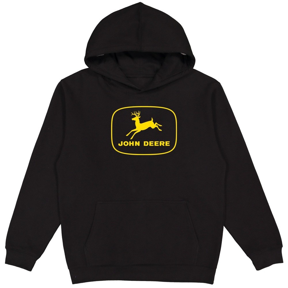 LP87244 – John Deere Men’s Black Moline Vintage TM PO Fleece Hood XL