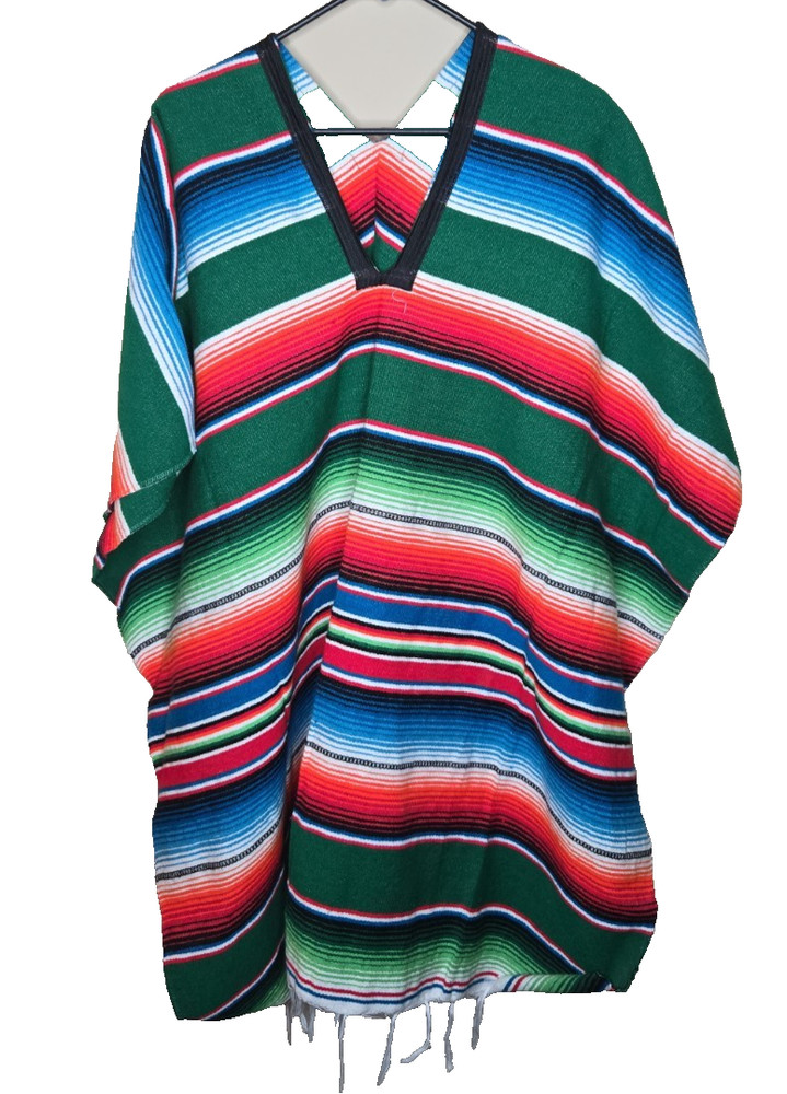 SERAPE Mexican Poncho – ALL COLORS – ONE SIZE FITS ALL – Sarape Saltillo