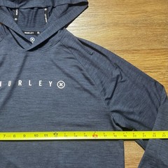 Hurley Long Sleeve Performance Hoodie Mens Small Blue Hooded Sweatshirt Stretch