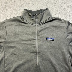 Patagonia Men’s R1 Daily Zip Neck Pullover Sweater Jacket Mens Medium Gray -READ